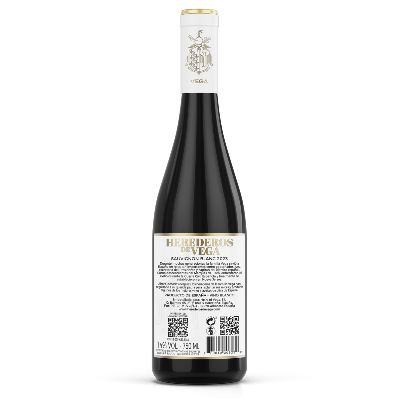 Botella de Vino (Blanco) - HEREDEROS DE VEGA