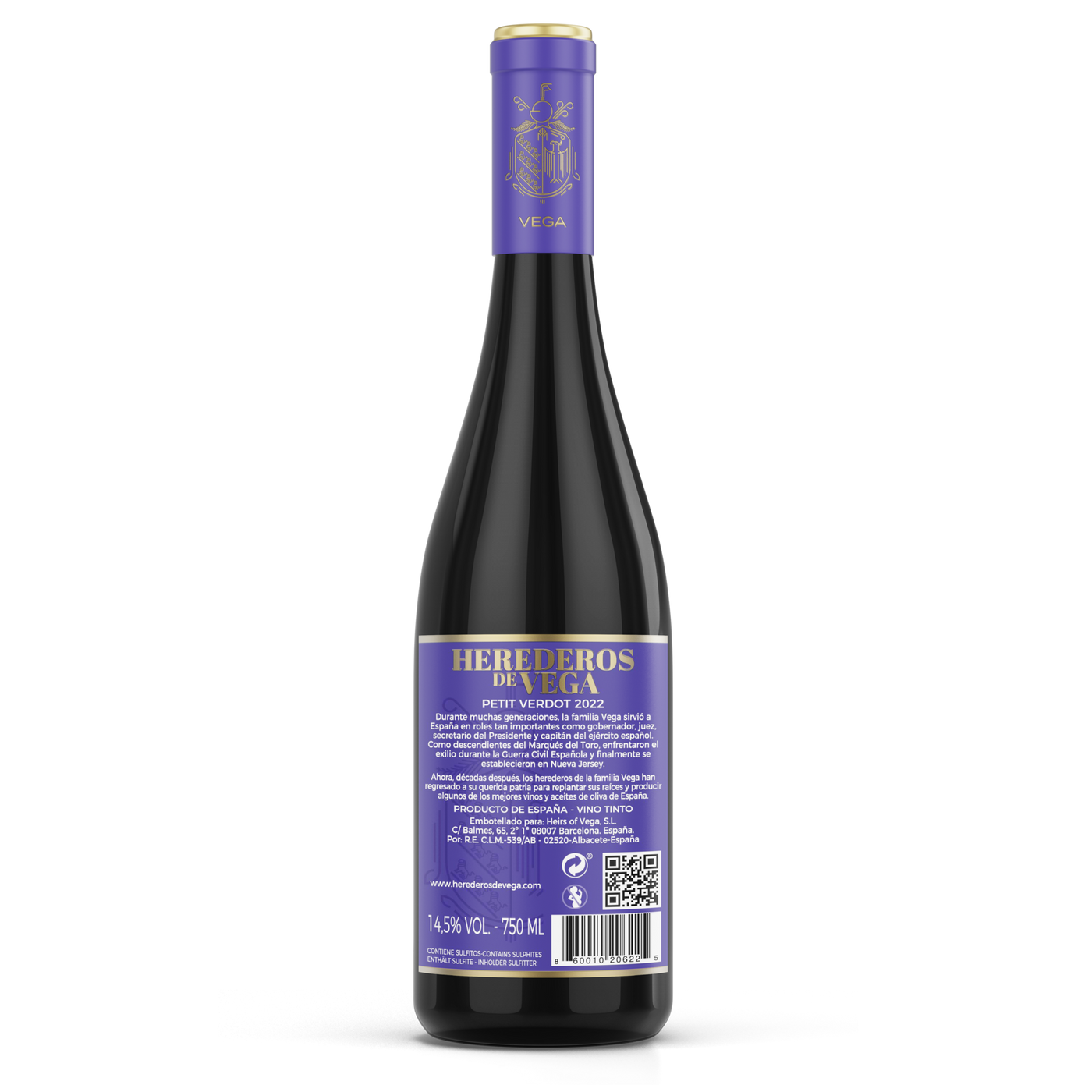 Botella de Vino (Tinto) - HEREDEROS DE VEGA