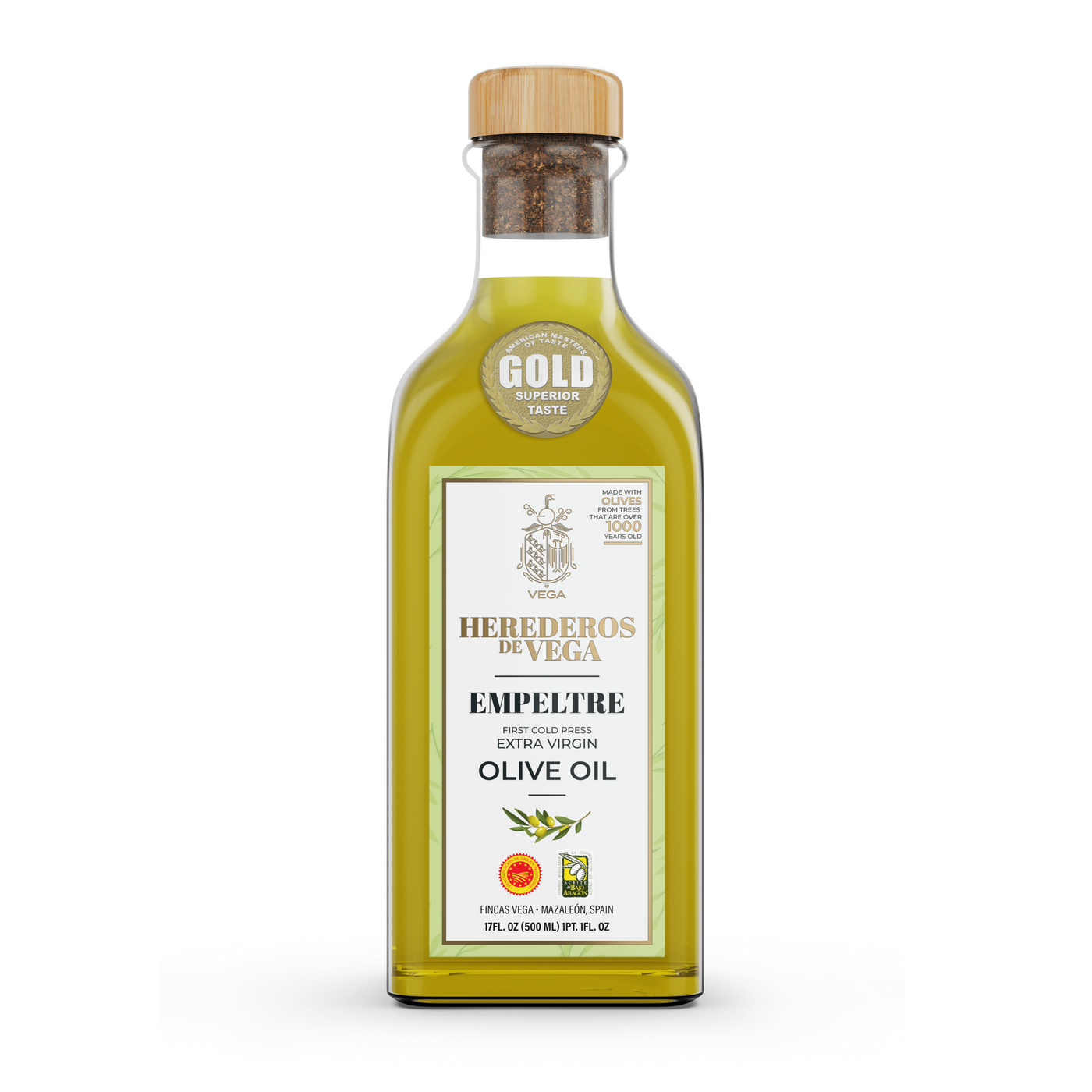 Aceite de Oliva Empeltre (500 ML) - HEREDEROS DE VEGA